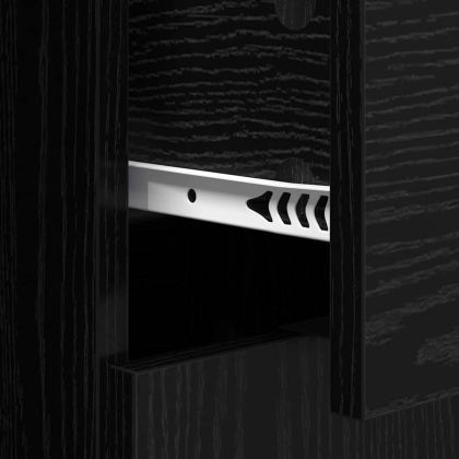 Скейдбордове 2 pcs Черния дъб 60 x 30 x 70 см Инженерно дърво