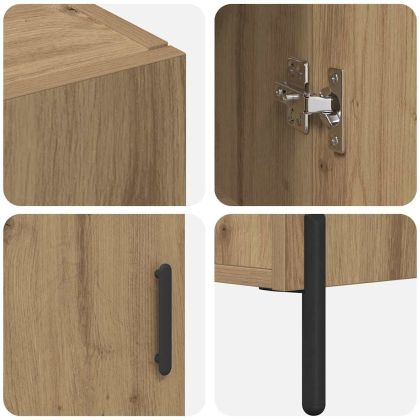 Висок шкаф Дъб 69,5 x 34 x 180 см Инженерно дърво