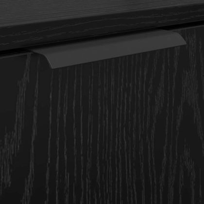 Комплект шкафове за баня 2 pcs Черния дъб Инженерно дърво