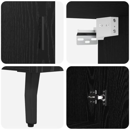 Висок шкаф Черния дъб 69,5 x 34 x 180 см