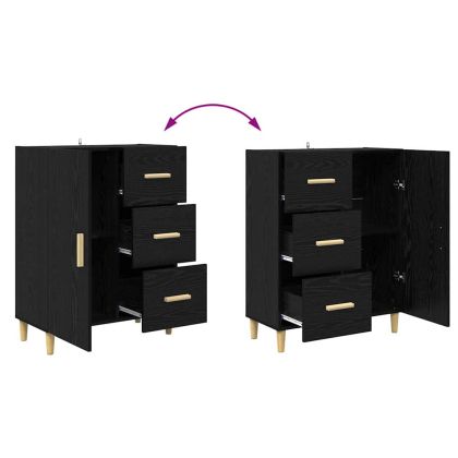 Висок шкаф Черния дъб 69,5 x 34 x 180 см Инженерно дърво