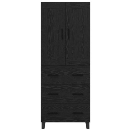 Висок шкаф Черния дъб 69,5 x 34 x 180 см Инженерно дърво