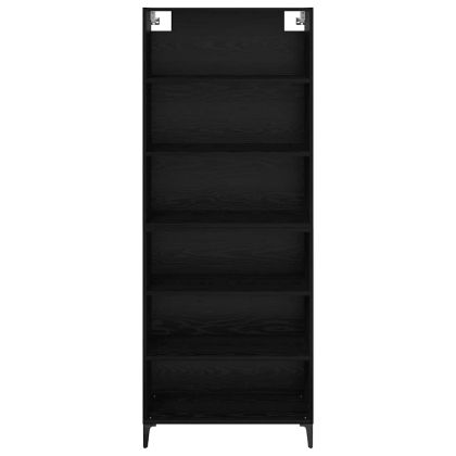 Висок шкаф Черния дъб 69,5 x 34 x 180 см Инженерно дърво