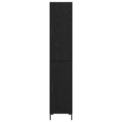 Висок шкаф Черния дъб 69,5 x 34 x 180 см Инженерно дърво