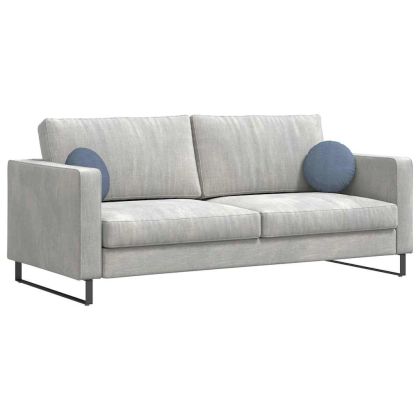 Възглавници за седалки 2 pcs Синьо Ø 30 cm Кордюрова тъкан