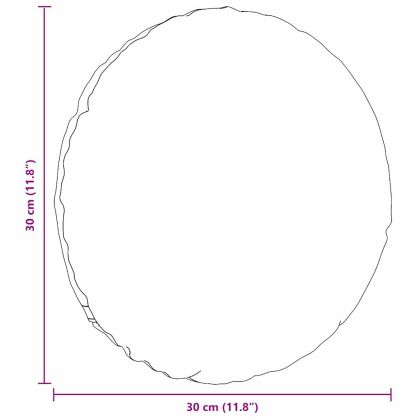 Възглавници за седалки 2 pcs Червено оранжево Ø 30 cm