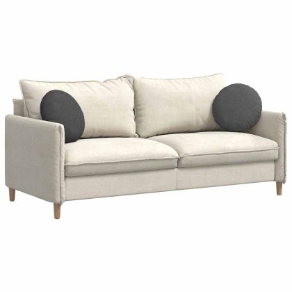 Възглавници за седалки 2 pcs Тъмен сив Ø 40 cm Кордюрова тъкан