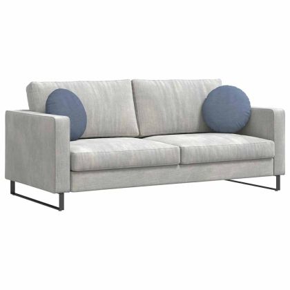 Възглавници за седалки 2 pcs Синьо Ø 40 cm Кордюрова тъкан