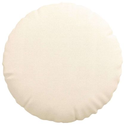 Възглавници за седалки 2 pcs Крем Ø 50 cm Кордюрова тъкан