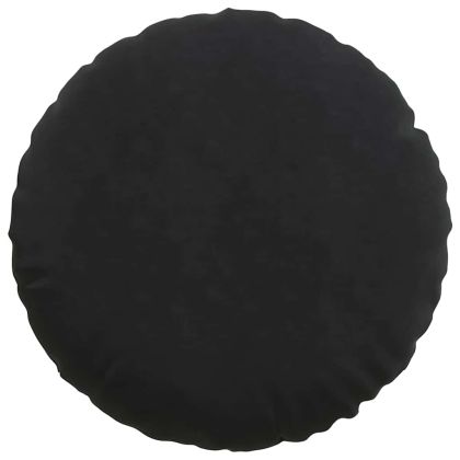 Възглавници за седалки 2 pcs Черно Ø80 x 29 см Кадифе