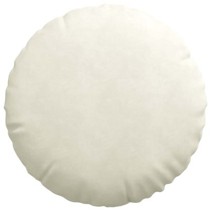 Възглавници за седалки 2 pcs Крем Ø80 x 29 см Кадифе