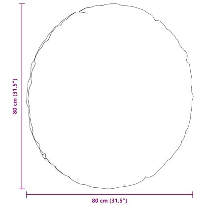Възглавници за седалки 2 pcs Светло жълто Ø 80 cm