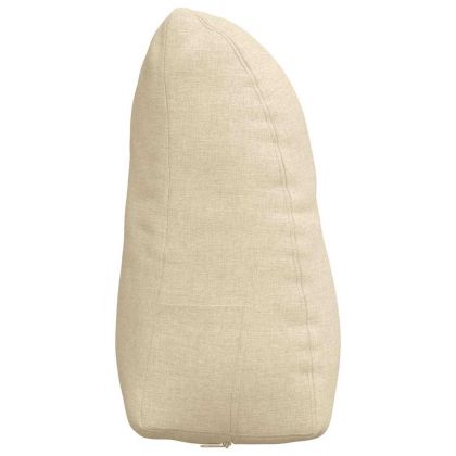 Възглавница за гръб Крем 45 x 24 x 50 см текстил