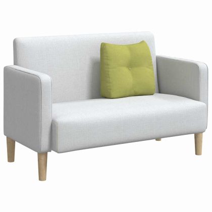 Възглавница за гръб Светло зелено 45 x 24 x 50 см текстил