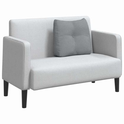 Възглавница за гръб Светлосиво 60 x 24 x 50 см текстил