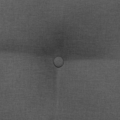 Възглавница за гръб Тъмен сив 60 x 24 x 50 см текстил