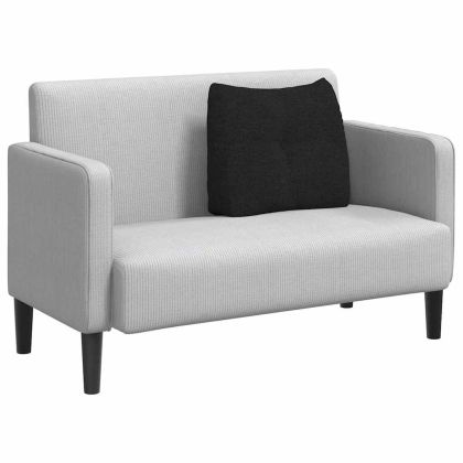 Възглавница за гръб Черно 60 x 24 x 50 см текстил