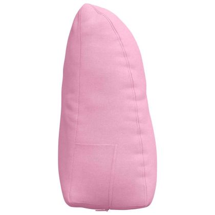 Възглавница за гръб Розово 60 x 24 x 50 см текстил