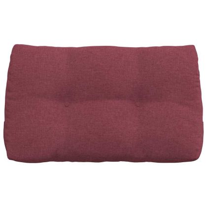 Възглавница за гръб Виненочервен 80 x 24 x 50 см текстил