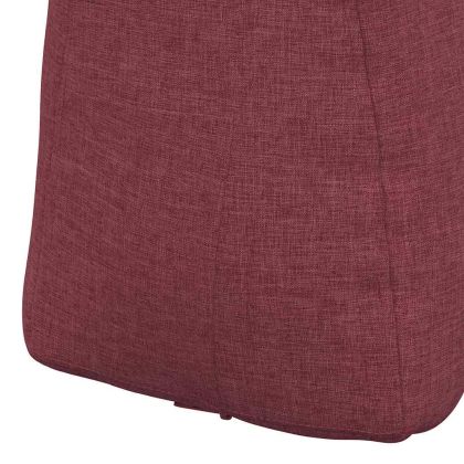 Възглавница за гръб Виненочервен 80 x 24 x 50 см текстил