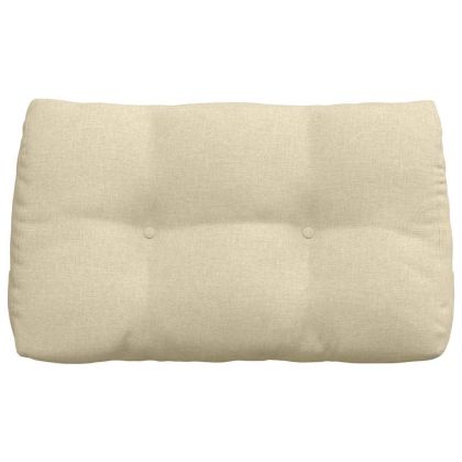 Възглавница за гръб Крем 80 x 24 x 50 см текстил
