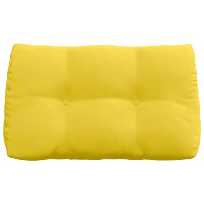 Възглавница за гръб Светло жълто 80 x 24 x 50 см текстил