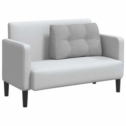 Възглавница за гръб Облачно сиво 80 x 24 x 50 см текстил