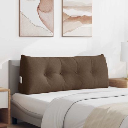 Възглавница за гръб Кафяво 120 x 24 x 50 см текстил
