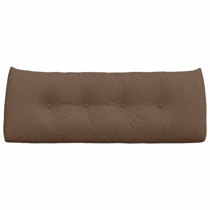 Възглавница за гръб Кафяво 120 x 24 x 50 см текстил