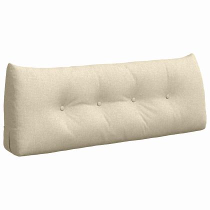 Възглавница за гръб Крем 120 x 24 x 50 см текстил