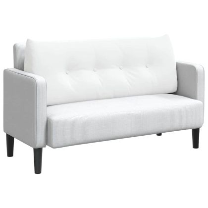 Възглавница за гръб Бяло 120 x 24 x 50 см текстил