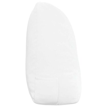 Възглавница за гръб Бяло 120 x 24 x 50 см текстил