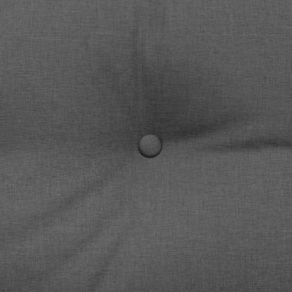 Възглавница за гръб Тъмен сив 140 x 24 x 50 см текстил