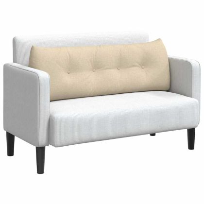 Възглавница за гръб Крем 140 x 24 x 50 см текстил