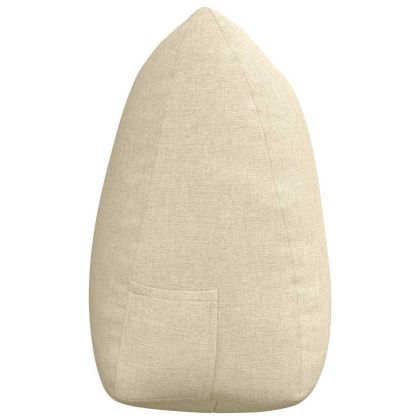 Възглавница за гръб Крем 140 x 24 x 50 см текстил