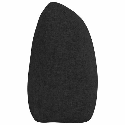 Възглавница за гръб Черно 180 x 24 x 50 см текстил