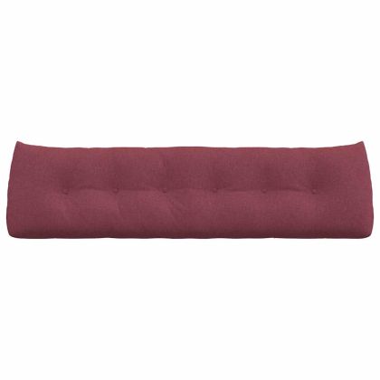 Възглавница за гръб Виненочервен 180 x 24 x 50 см текстил