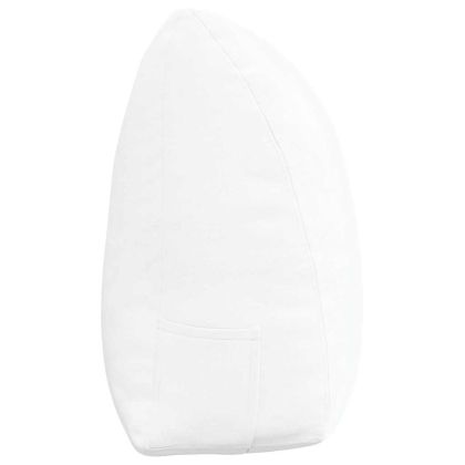 Възглавница за гръб Бяло 180 x 24 x 50 см текстил