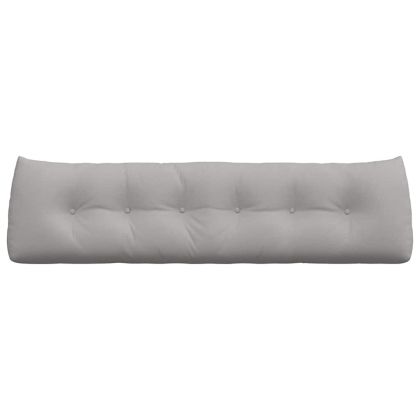 Възглавница за гръб Облачно сиво 180 x 24 x 50 см текстил