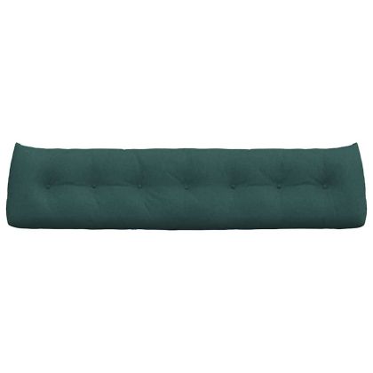 Възглавница за гръб Тъмен зелен 200 x 24 x 50 см текстил