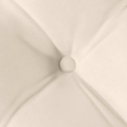 Възглавници за седалки 4 pcs Бежово 40 x 40 x 6 cm Микрофибър