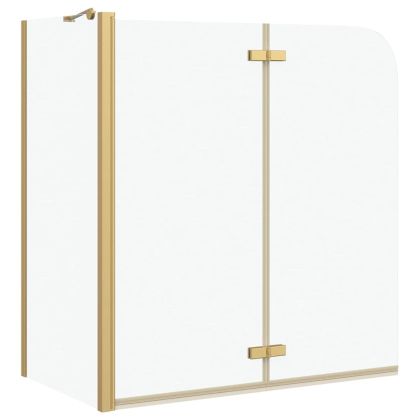Душова обшивка Златист 120 x 68 x 130 см ESG стъкло и алуминий
