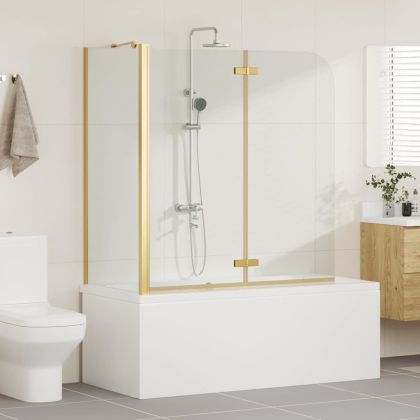 Душова обшивка Златист 120 x 68 x 130 см ESG стъкло и алуминий