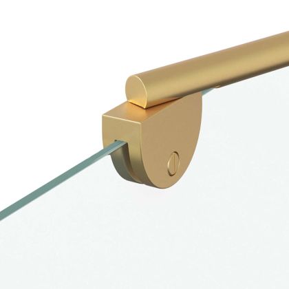 Душова обшивка Златист 120 x 68 x 130 см ESG стъкло и алуминий