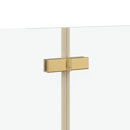 Душова обшивка Златист 95 x 140 cm ESG стъкло и алуминий