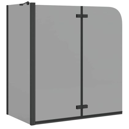 Душова обшивка Черно 120 x 68 x 130 см ESG стъкло и алуминий