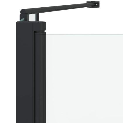 Вана с преграда Геометричен Черно 120 x 67 x 129 см