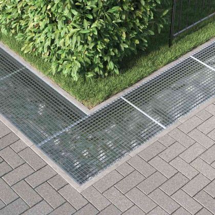 Решетка Сребрист 30 x 30 x 2 см Горещо поцинкована стомана