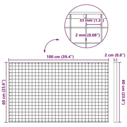 Решетка Сребрист 30 x 30 x 2 см Горещо поцинкована стомана
