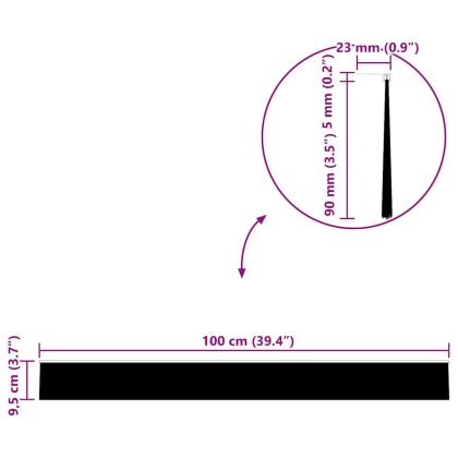 Самозалепващи се четки за уплътняване на врати 2 pcs Кафяво